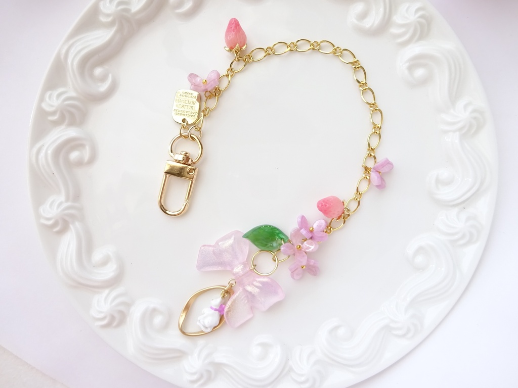 8/29発売*子猫といちごのバッグチャーム