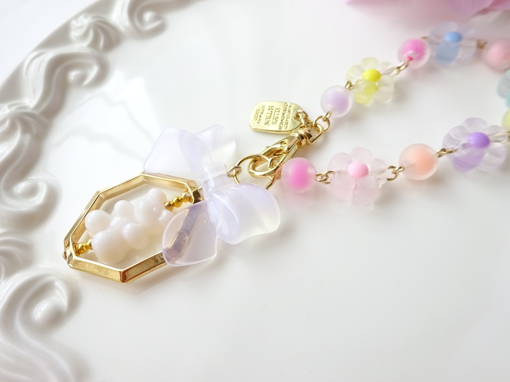 10/24発売*白のグミベアバッグチャーム