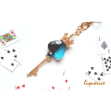 トランプモチーフの鍵チャーム