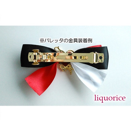 ハートの女王のリボン(ヘアゴム・バレッタ)