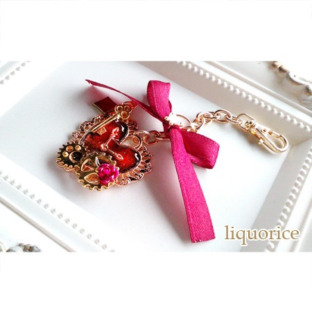 秋の足音 ハートレジンヘアゴム