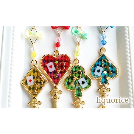 トランプキーのチャーム・キーホルダー