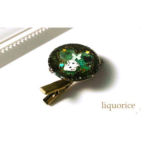 クローバーとトランプのブローチ・クリップピン