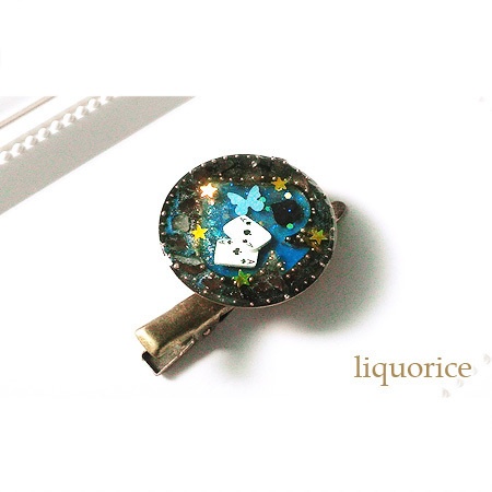 スペードとトランプのブローチ・クリップピン