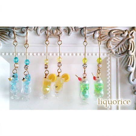 レモンソーダのピアス・イヤリング