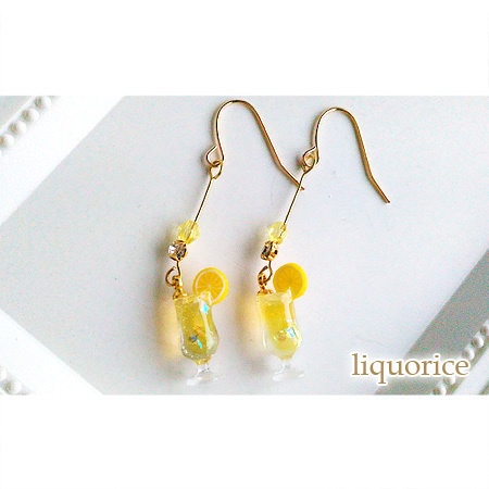 レモンソーダのピアス・イヤリング