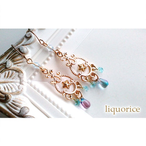 星と雫のピアス・イヤリング