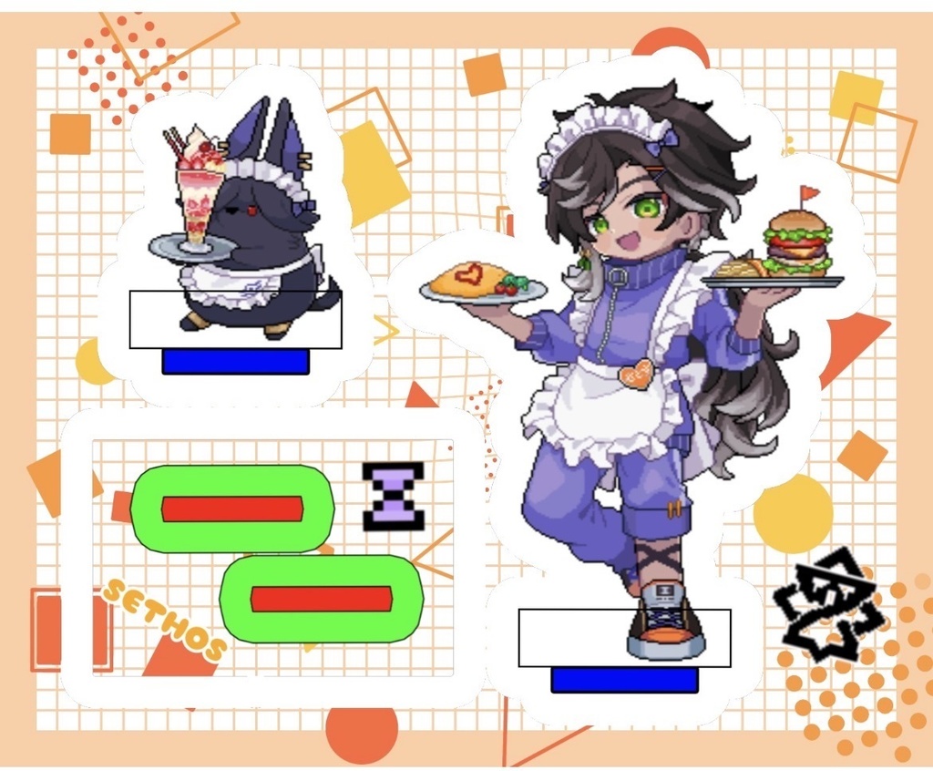 台座付きジャージメイド沈殿アクスタ