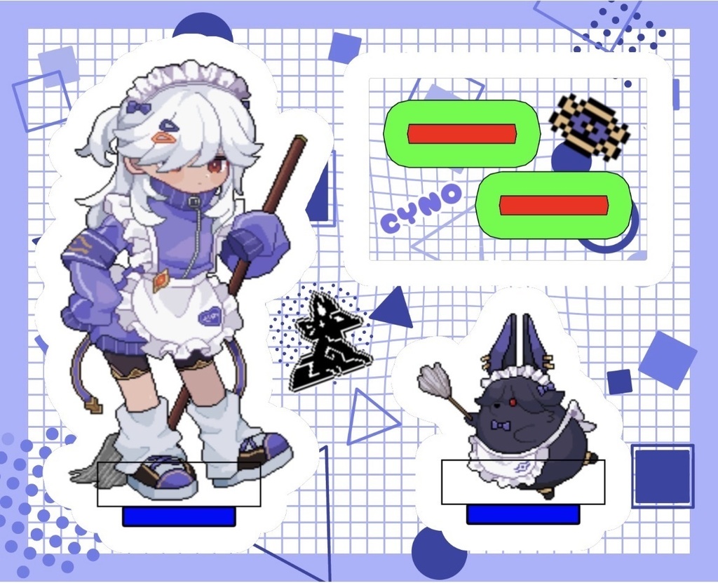 台座付きジャージメイド沈殿アクスタ