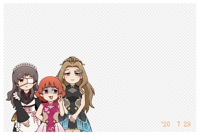 フォトフレーム風クリアカード