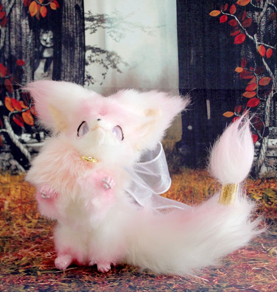 桜カーバンクル (オリジナルアートドール) 狐系