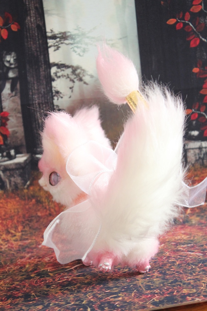 桜カーバンクル (オリジナルアートドール) 狐系