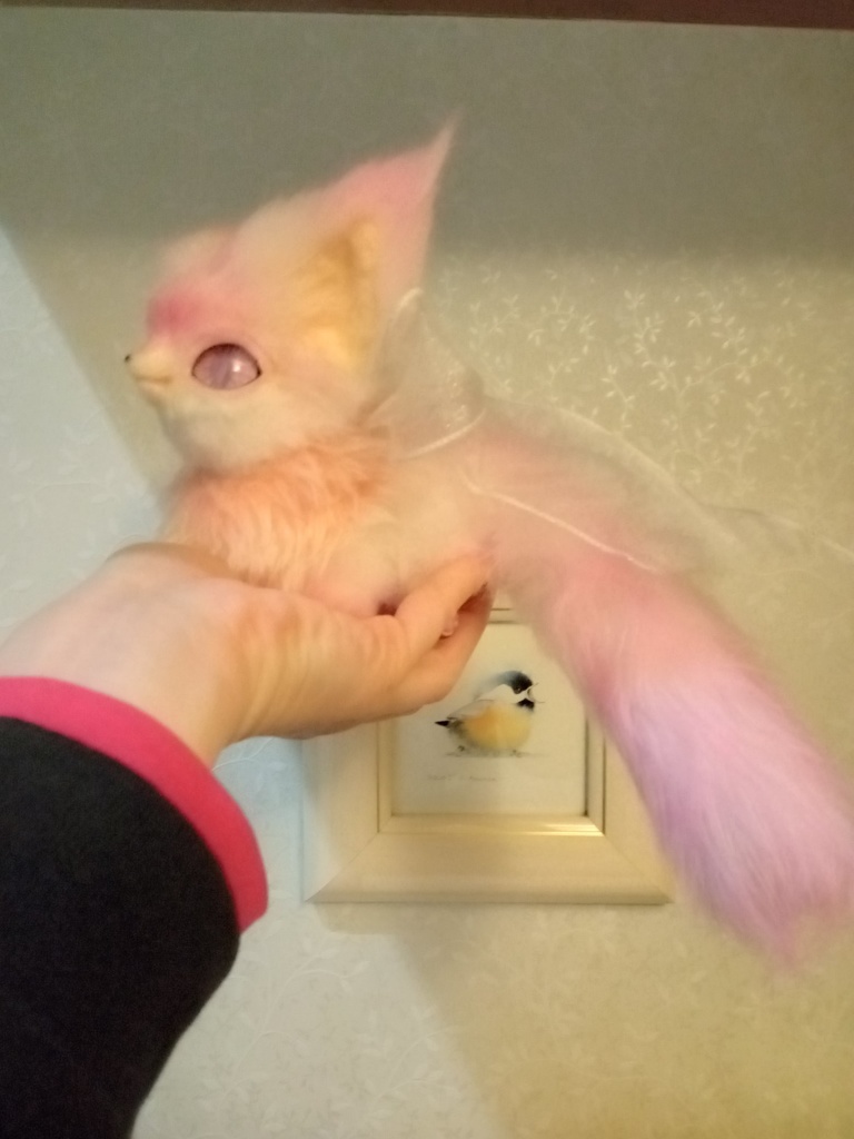 桜カーバンクル (オリジナルアートドール) 狐系