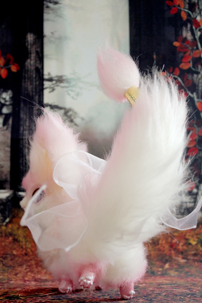 桜カーバンクル (オリジナルアートドール) 狐系