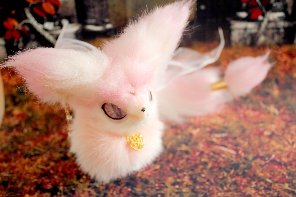 桜カーバンクル (オリジナルアートドール) 狐系