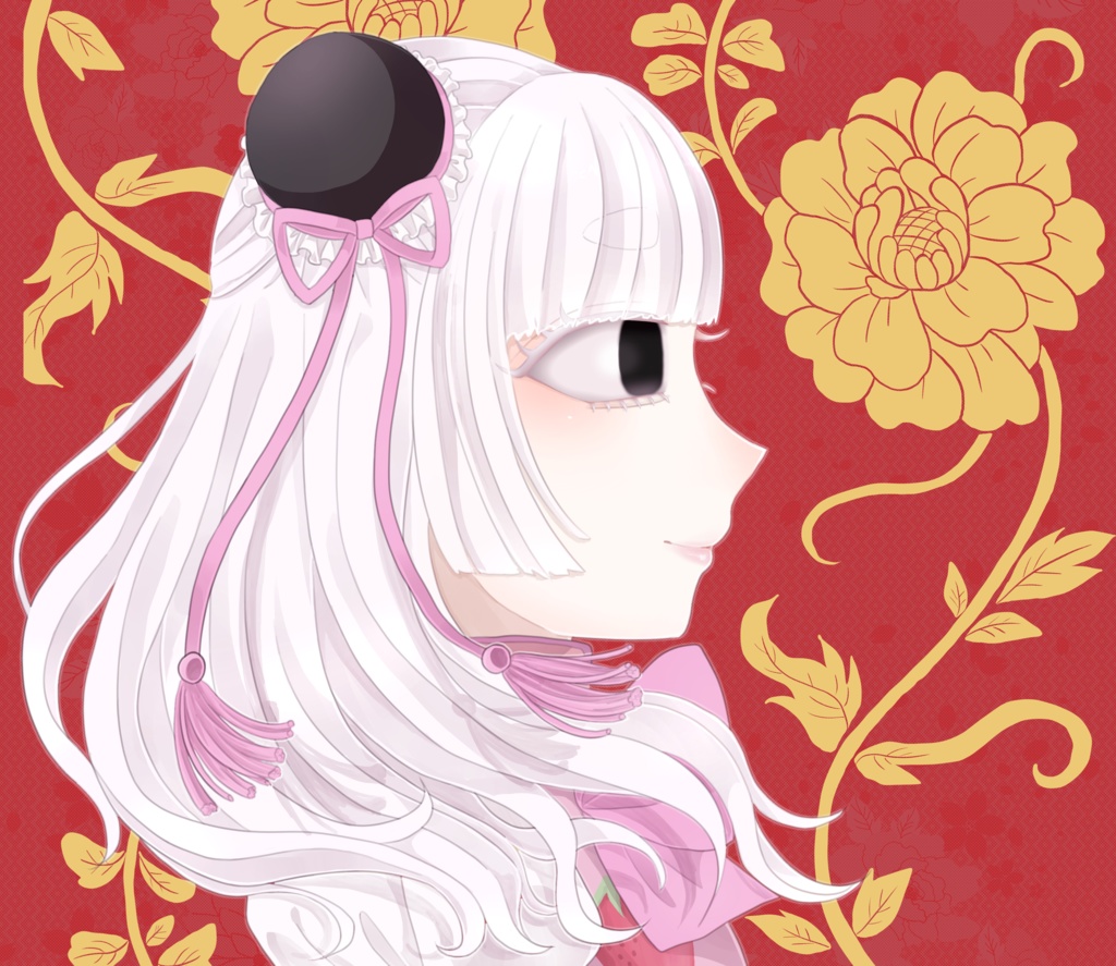 苺苺と朱朱 缶バッジ