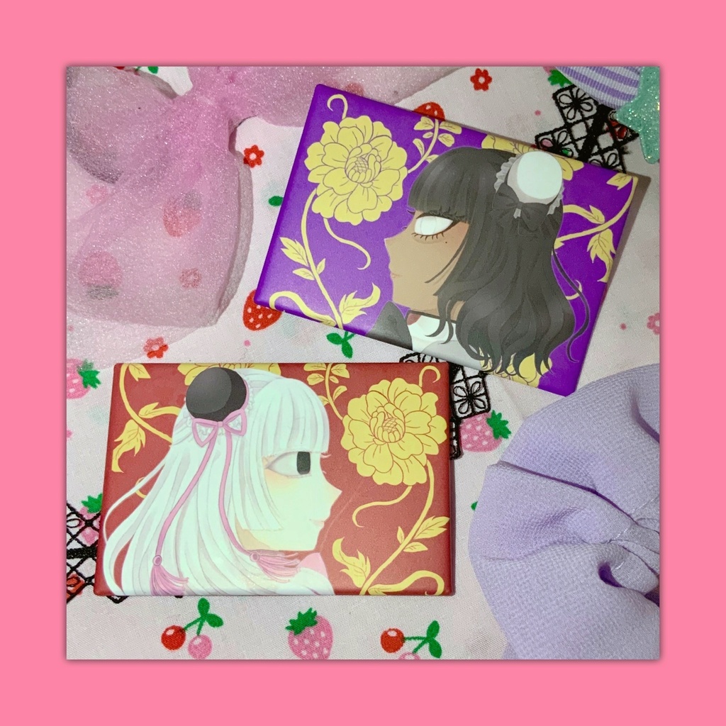 苺苺と朱朱 缶バッジ