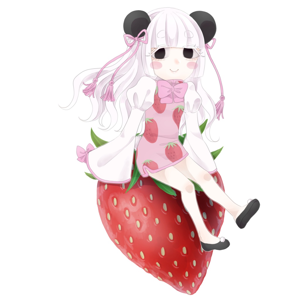 苺苺と朱朱 ステッカー