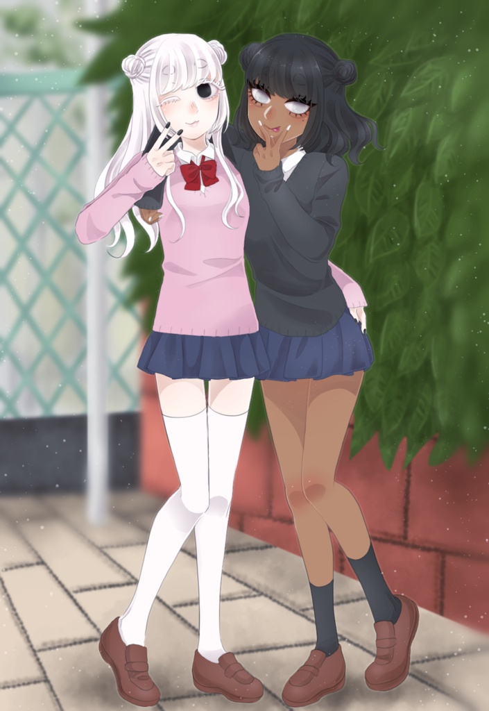 苺苺と朱朱 ポストカード