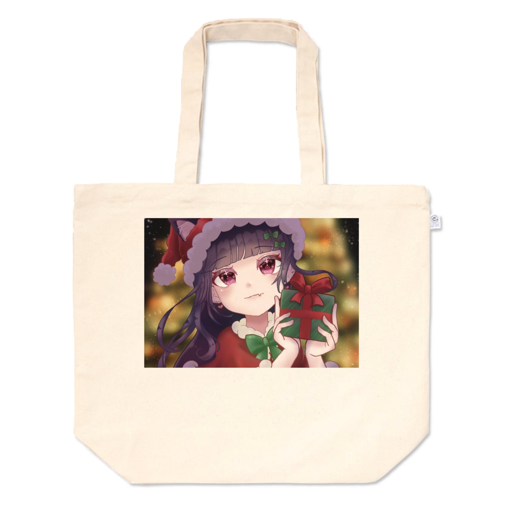 クリスマスもしゃまと一緒♪トートバッグ