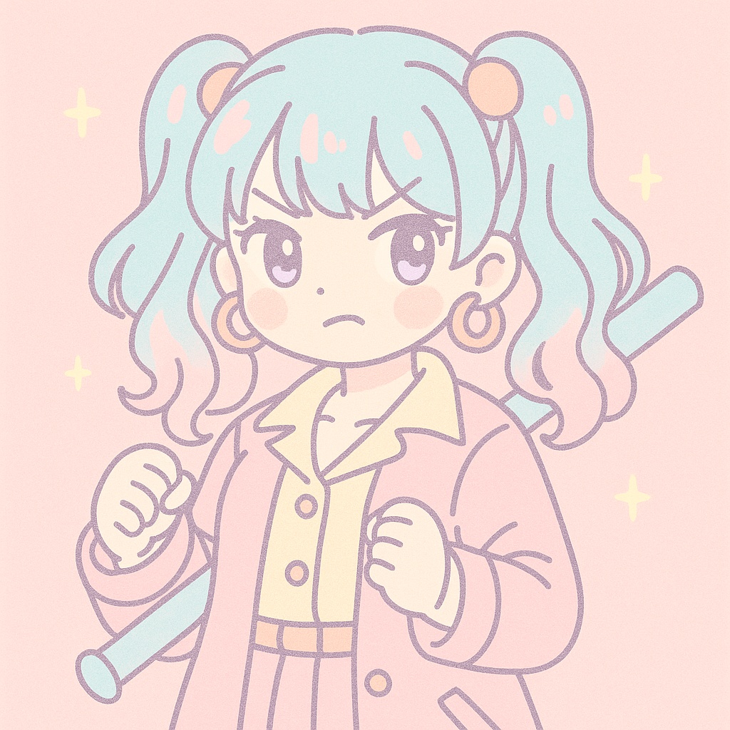 パステルヤンキーガール アートプリント