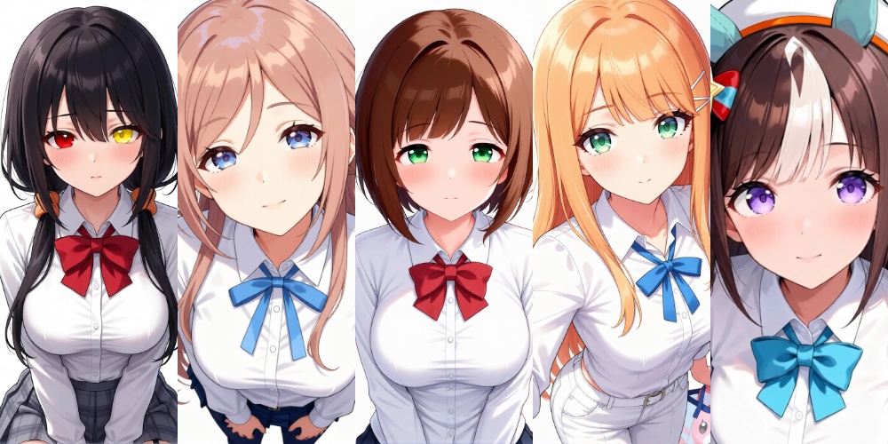 [お試し用]制服キャライラストセット