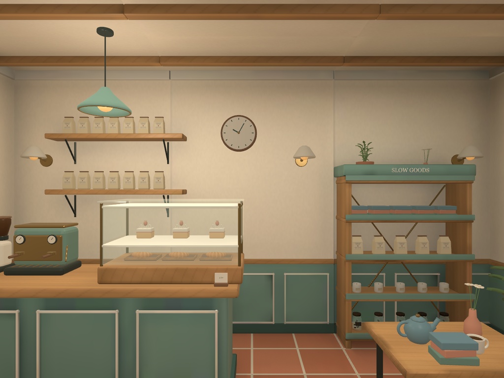 CORNERLIGHT|小さな街角カフェ&雑貨店キット【49モデル/Unity・VRChat・Godot・Blender】
