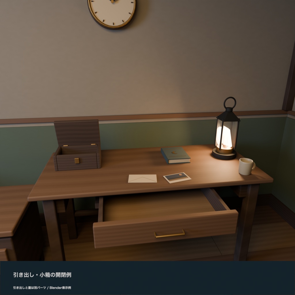 【無料版あり】古い宿の客室セット|ダークファンタジー【32モデル/Unity・VRChat・Godot・Blender】
