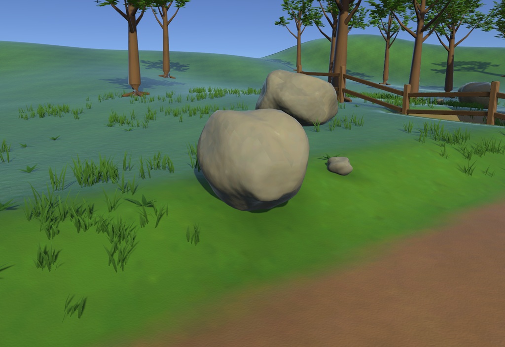 【無料版あり】家と草原のマップ【Unity,VRvhat,Godot】