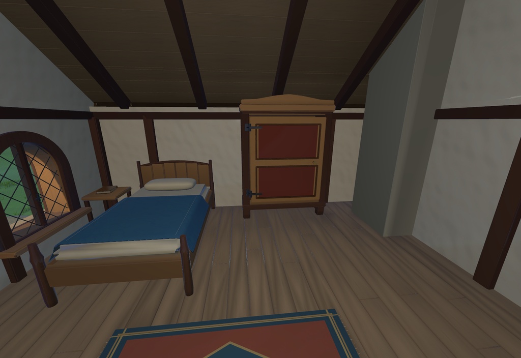 【無料版あり】家と草原のマップ【Unity,VRvhat,Godot】