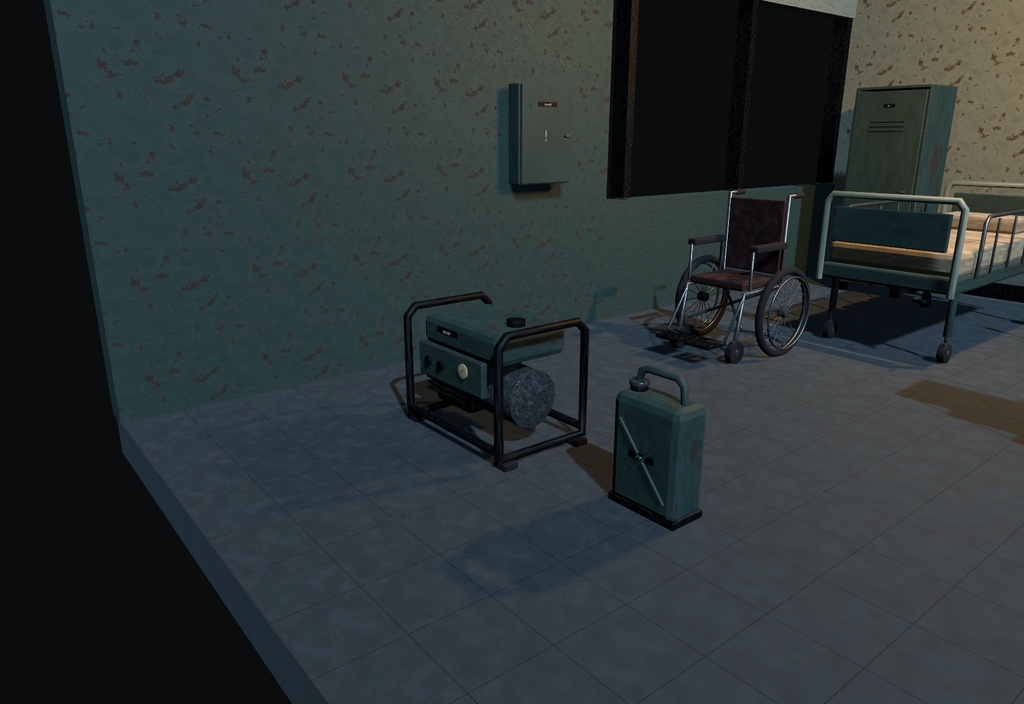【20モデル・無料版あり】ホラー小物セット / Horror Props【Unity・Godot】