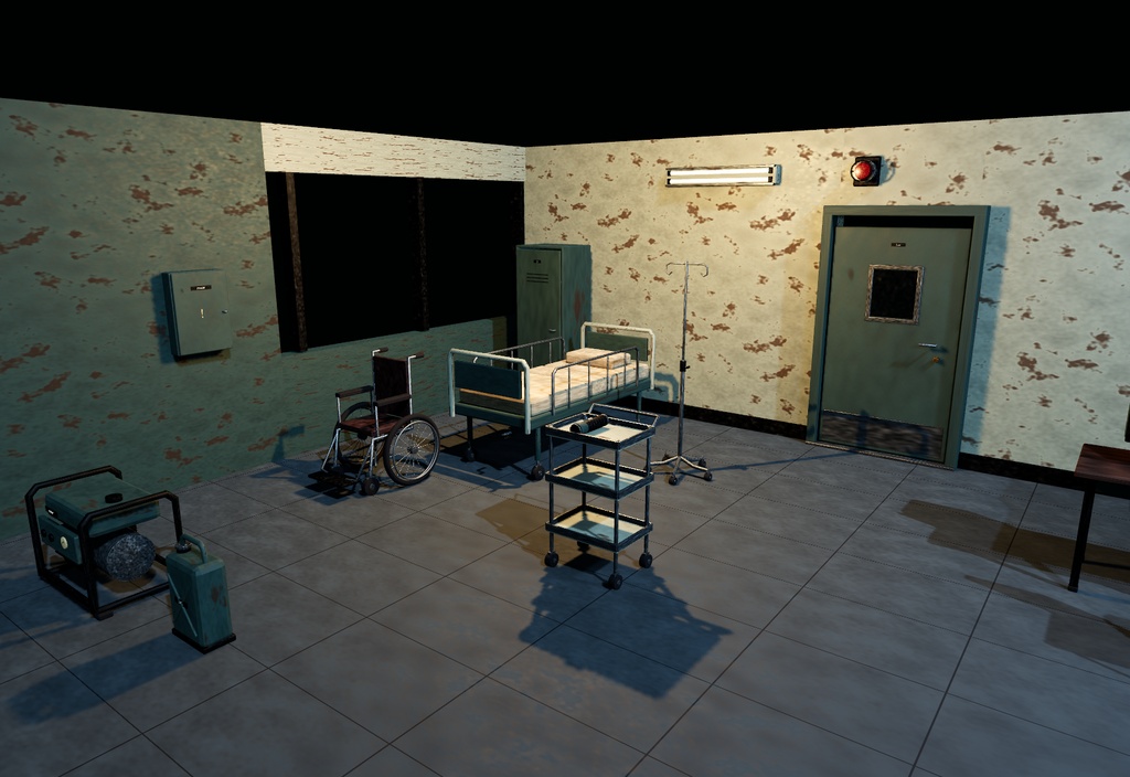 【20モデル・無料版あり】ホラー小物セット / Horror Props【Unity・Godot】