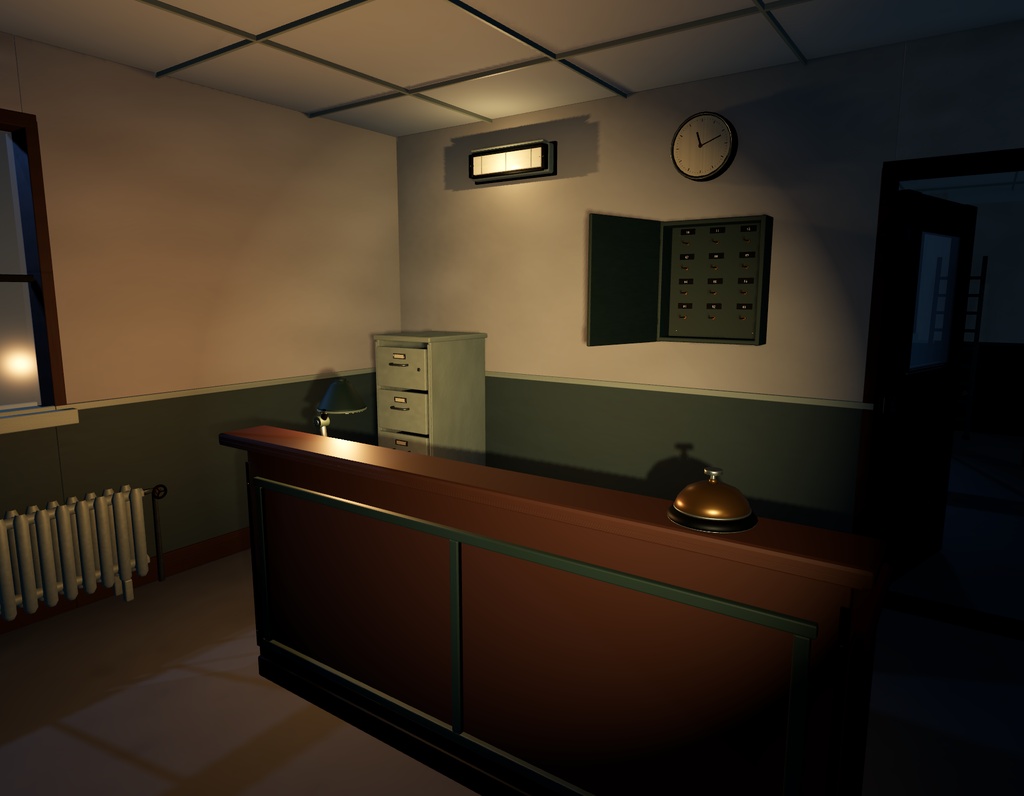 【無料版あり】ホラーマップ 管理棟 / Horror Facility【Unity・Godot・VCR】
