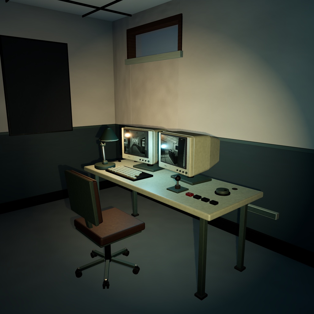 【無料版あり】ホラーマップ 管理棟 / Horror Facility【Unity・Godot・VCR】