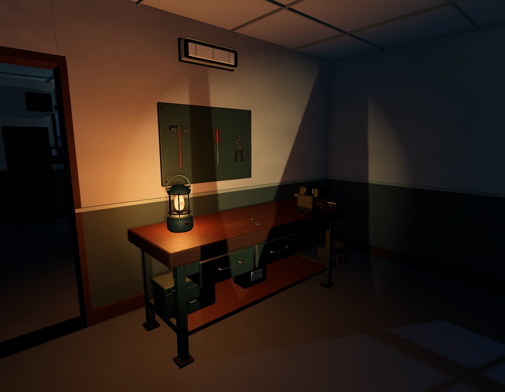【無料版あり】ホラーマップ 管理棟 / Horror Facility【Unity・Godot・VCR】