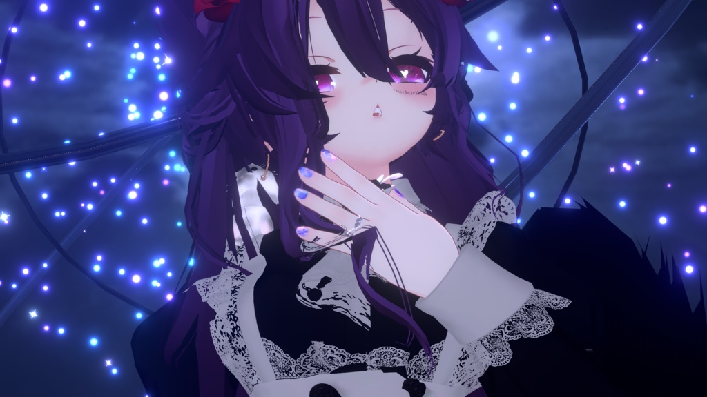 狐雪向け 宝石風ネイルtexture