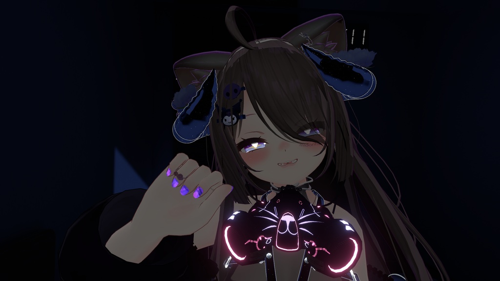 狐雪向け 宝石風ネイルtexture