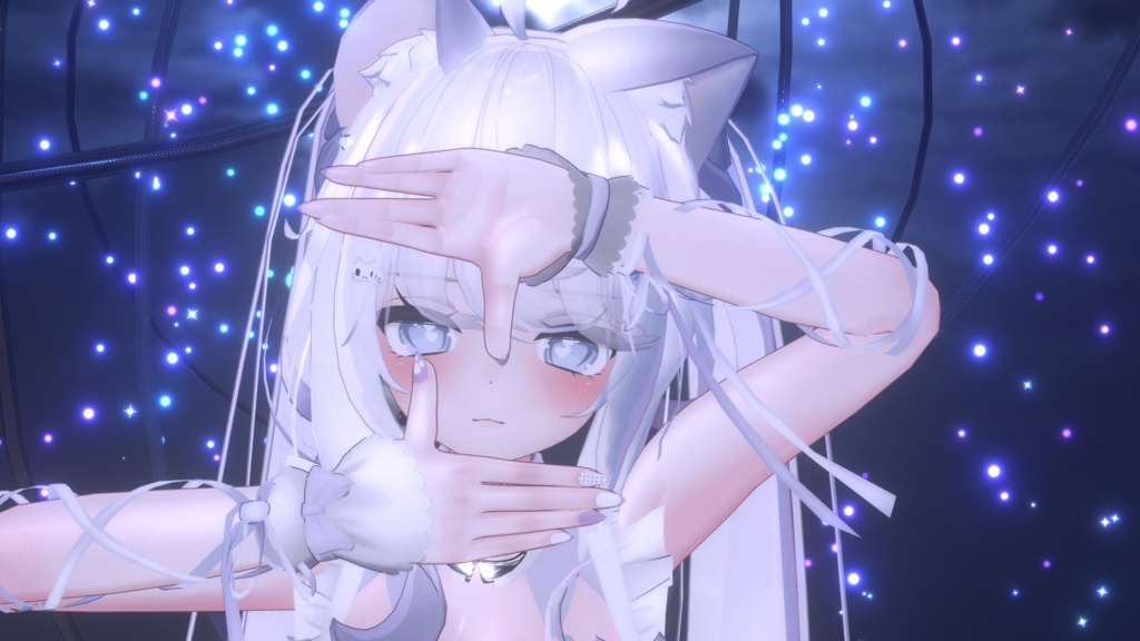 舞夜向け 色素薄めの瞳・ネイルセット