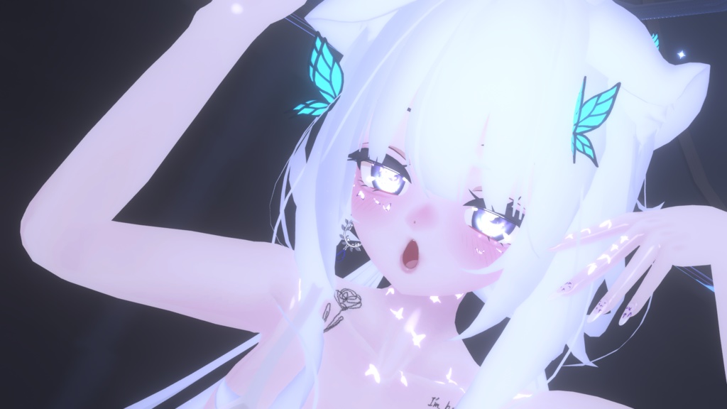 【舞夜向け】蝶モチーフ ネイル・タトゥーセット