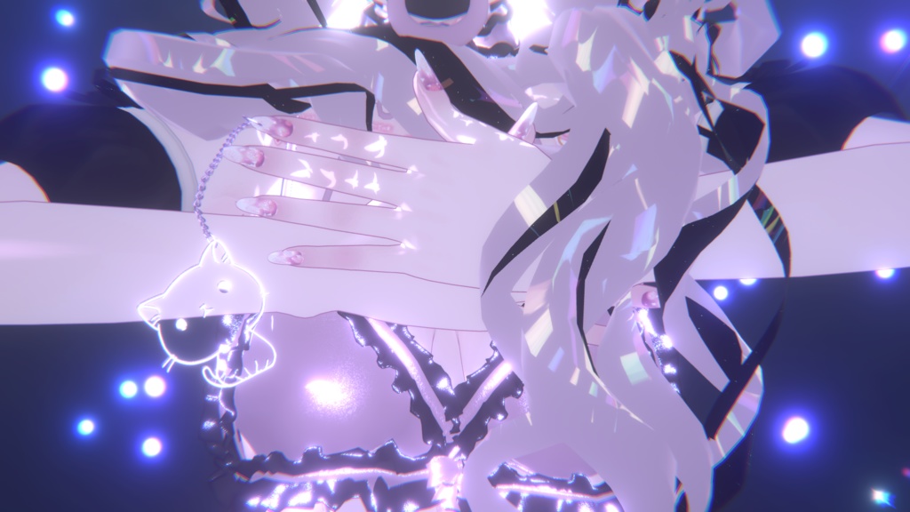 【舞夜向け】グラデフラワーネイル