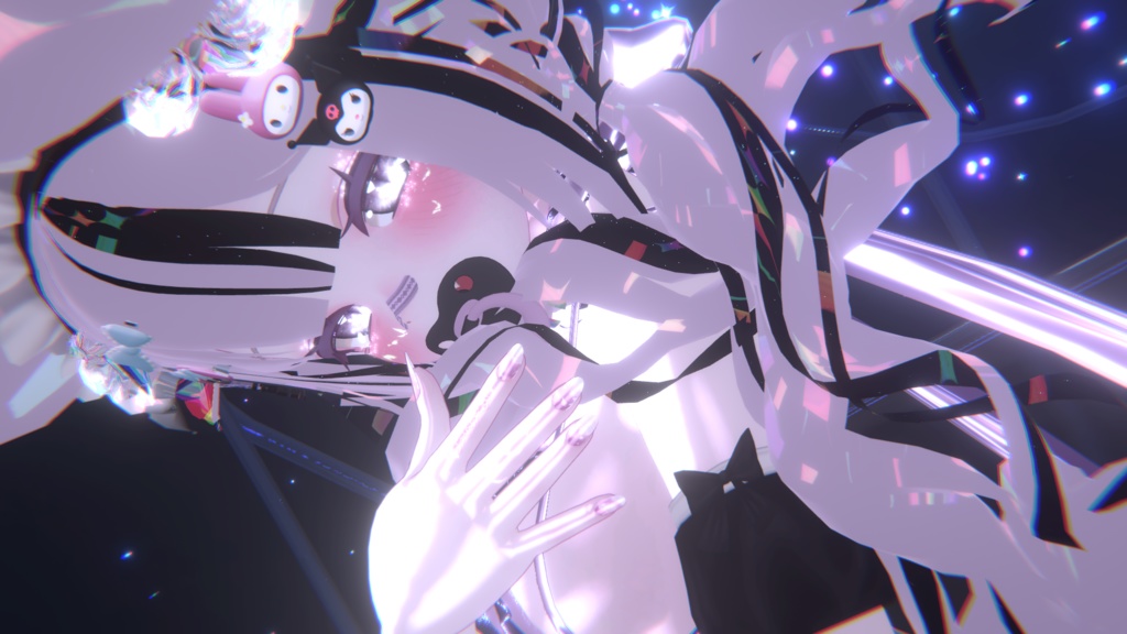 【舞夜向け】グラデフラワーネイル