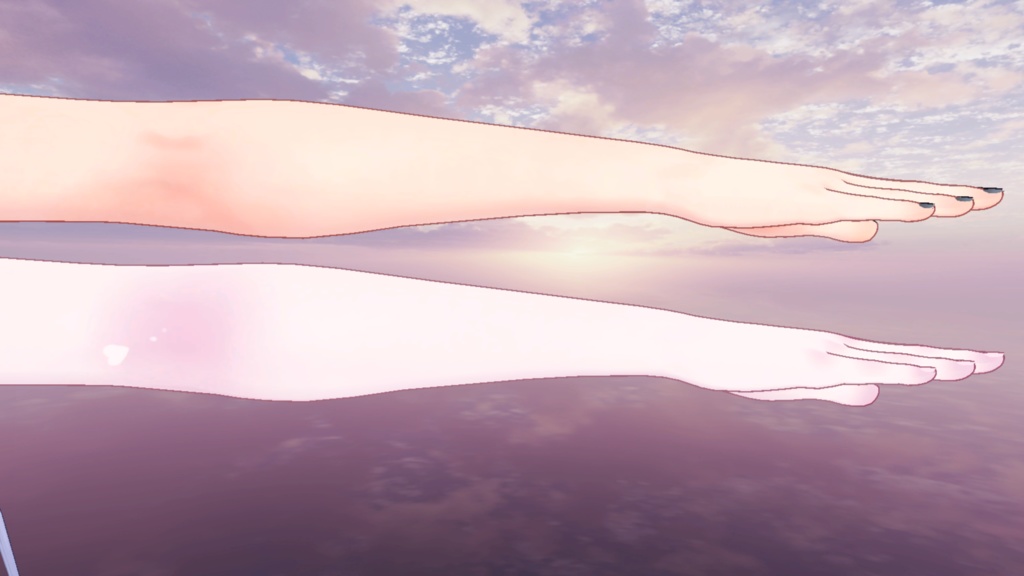 【桔梗向け】色素薄め肌テクスチャ