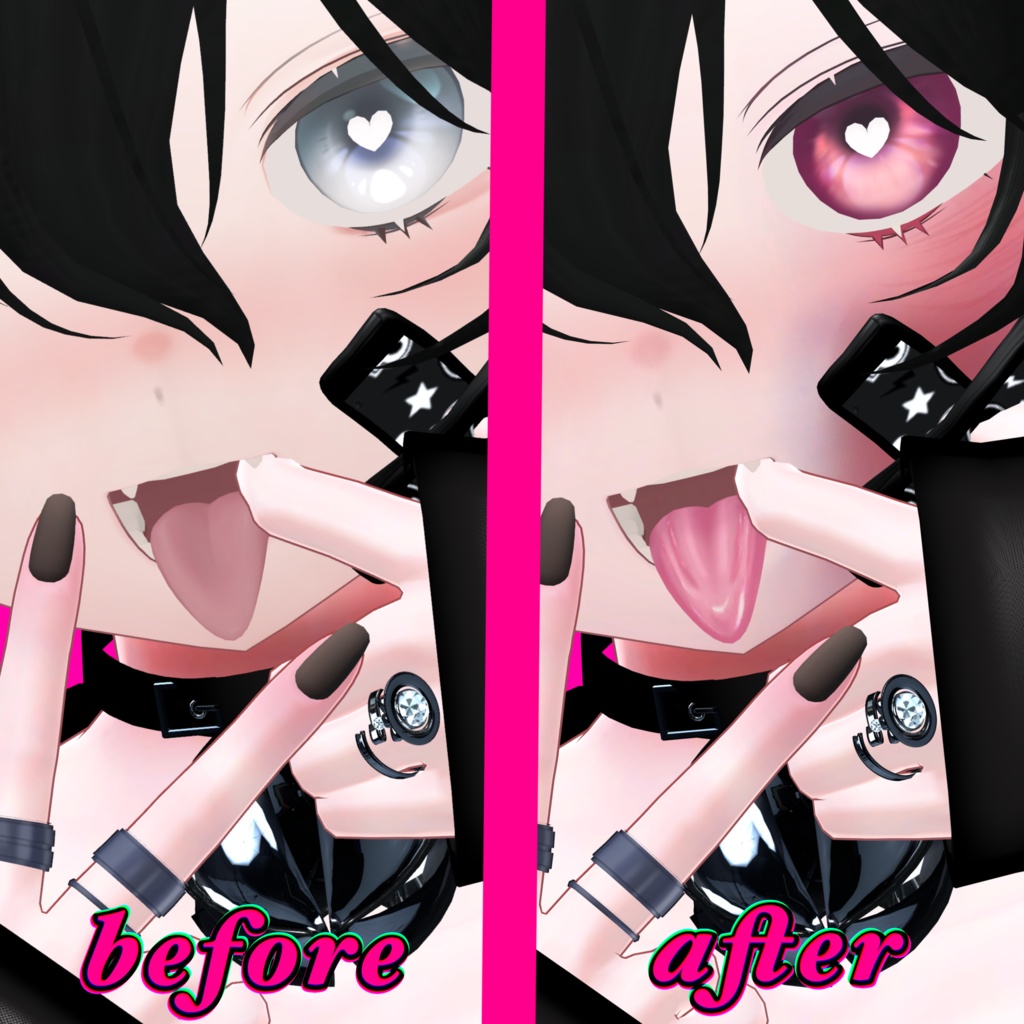 「ユギ」「ミヨ」tongue real texture♡