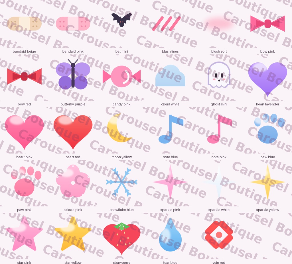 Cute stickers compatible with any avatar | どのアバターにも使えるかわいいステッカー