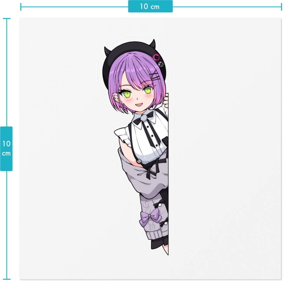 Sticker Peeking Tokoyami Towa 常闇トワ Hololive