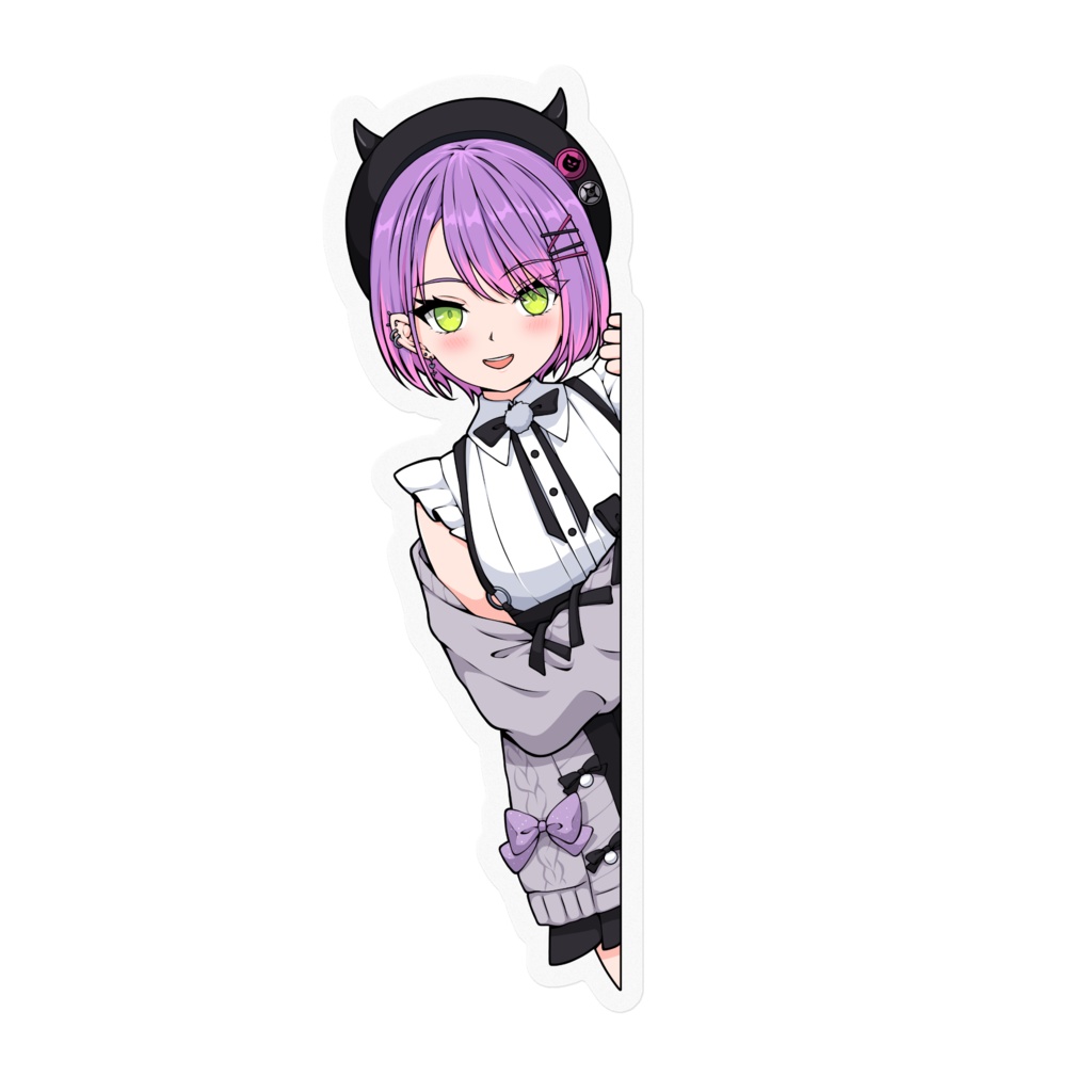 Sticker Peeking Tokoyami Towa 常闇トワ Hololive