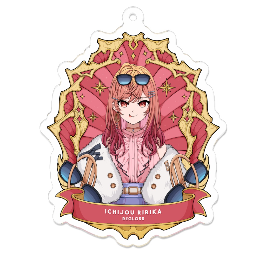 ホロライブ Ichijou Ririka 一条莉々華 Keychain カフカ アクリルキーホルダー