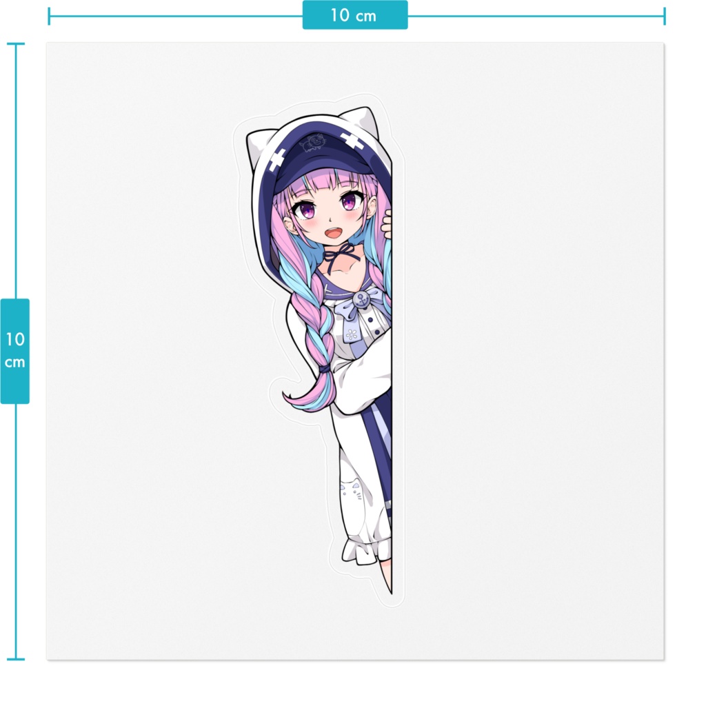 Sticker Peeking Minato Aqua 湊あくあ Hololive