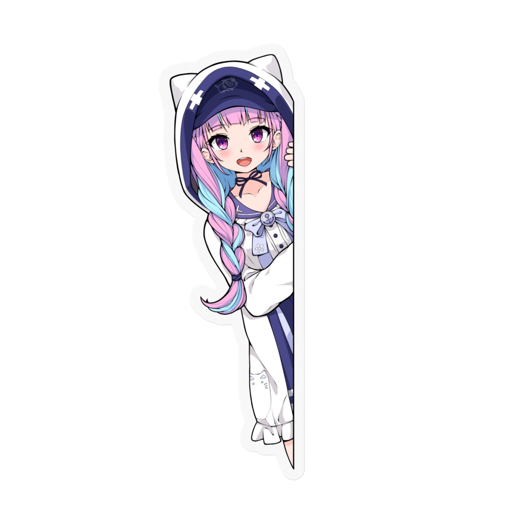 Sticker Peeking Minato Aqua 湊あくあ Hololive