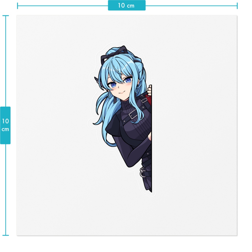 Sticker Peeking Hoshimachi Suisei Shout in Crisis 星街すいせい Hololive